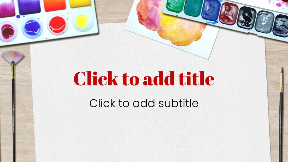 Watercolor - Google Slides Templates