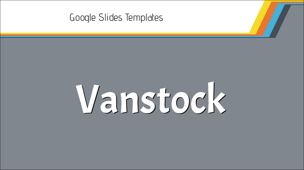 Vanstock - Google Slides Template